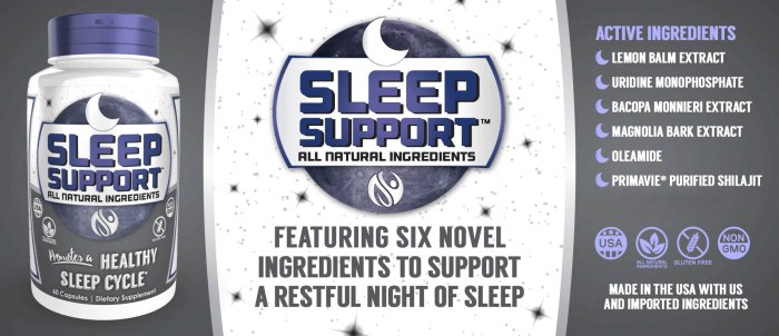 Sleep support supplements